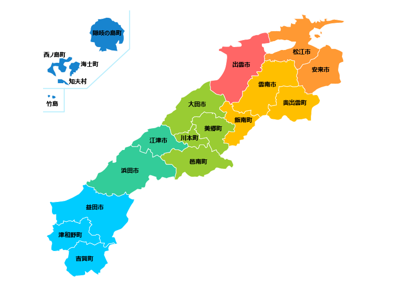 島根県医師求人情報マップ