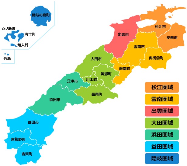 島根県医師求人情報マップ